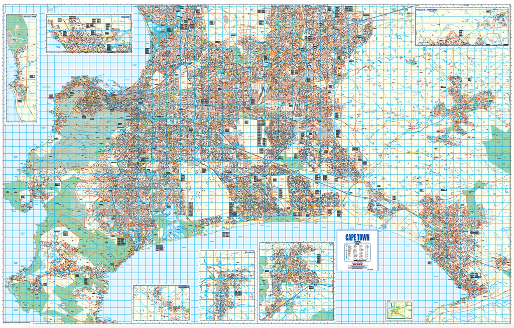 Cape Town Wall Map