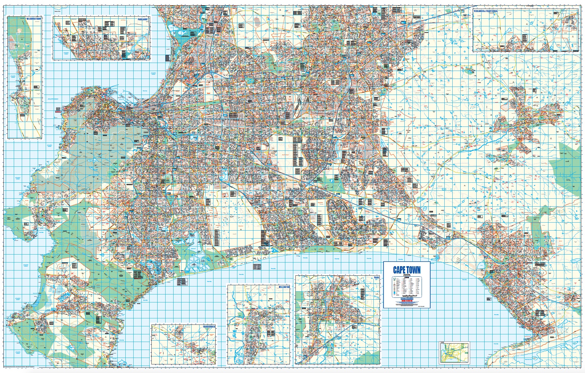 Cape Town Wall Map