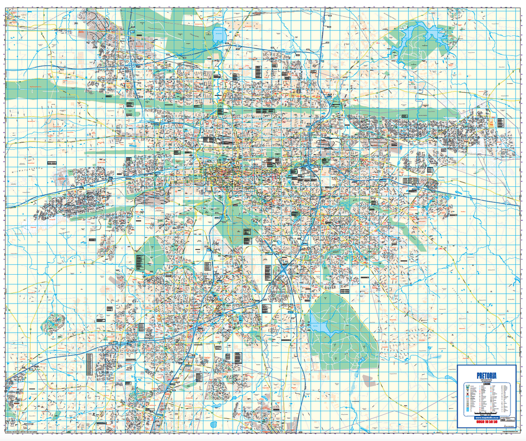 Pretoria Wall Map