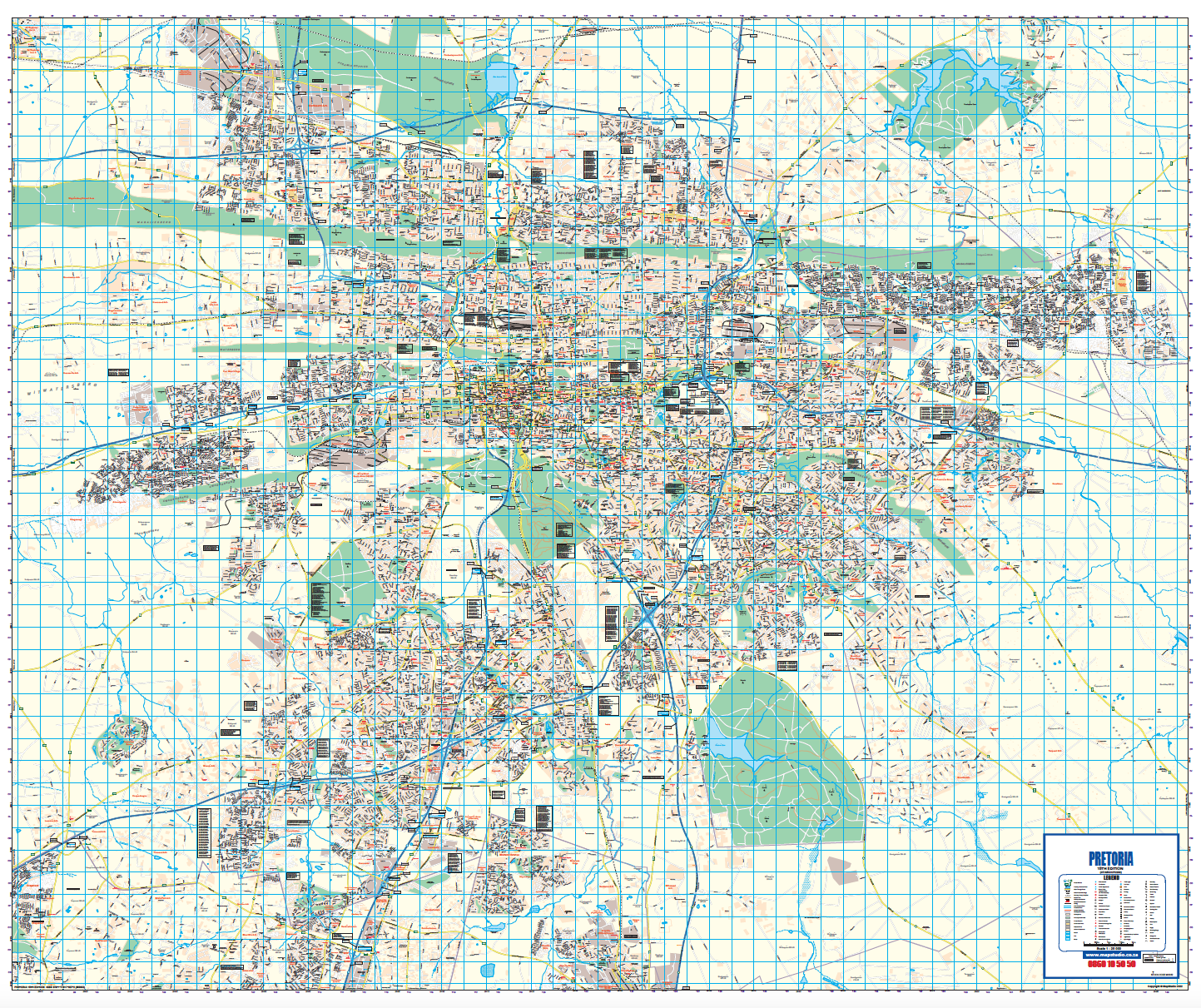 Pretoria Wall Map