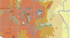 Kenya Physical Educational Wall Map — DETAIL