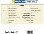 Angola Wall Map — LEGEND