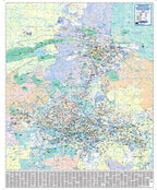 Colourful map of Gauteng with various shades and labels.