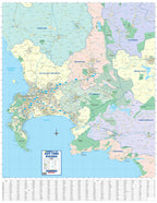 Map of Cape Town with various regions labelled.
