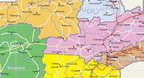 Zambia Political Educational Wall Map — DETAIL