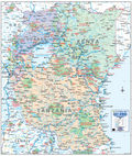 East Africa Wall Map — FULL sheet