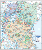 East Africa Wall Map — FULL sheet