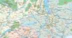 Southern Africa Political Wall Map — DETAIL