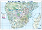Southern Africa Political Wall Map — FULL sheet