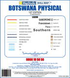 Botswana Physical Wall Map — LEGEND