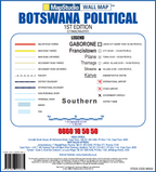 Botswana Political Wall Map — LEGEND