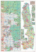 Map of the Kruger National Park.