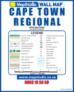 Cape Town Regional wall map legend and branding