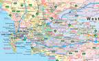 Map of the Western Cape region in South Africa with various locations marked.