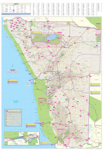 Namibia Globetrotter Map - Front